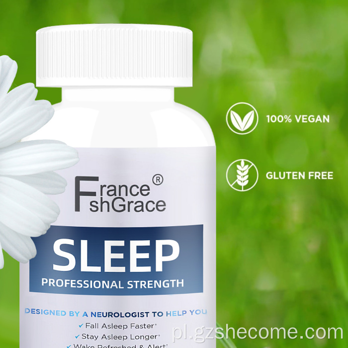 Shecome Sleep Aid dla dorosłych promuje kapsułki melatoniny
